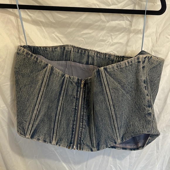 Tenshoppe Denim tube top - Picture 3 of 6